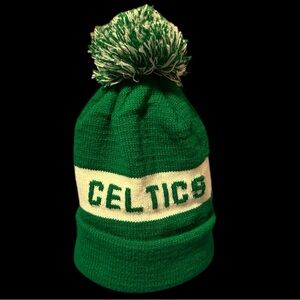 Vintage Green Boston Celtics Knit Beanie